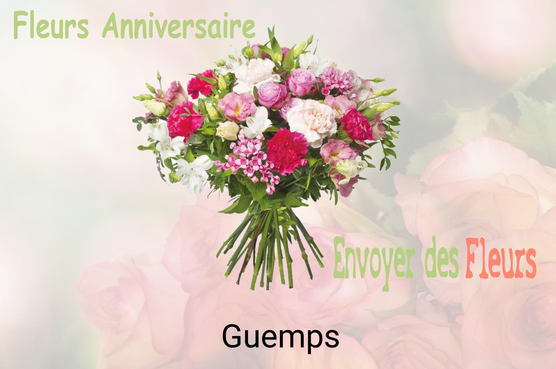 Bouquet de fleurs d’anniversaire livré à Guemps